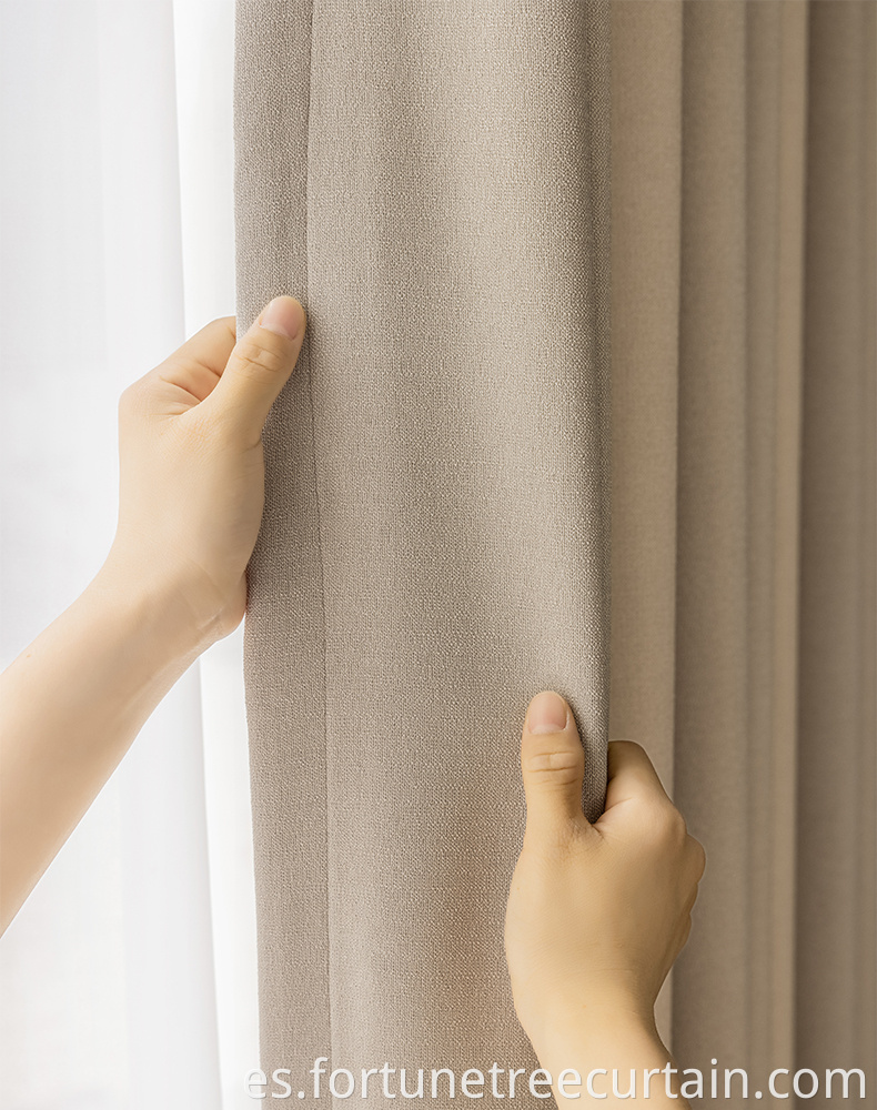 Cotton-linen Plain Dyed Curtain